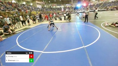 100 lbs Consi Of 16 #1 - Grant Firme, Sedgwick County vs Emmet Brennan, Lesher