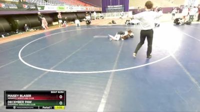 G105-109 lbs Round 3 - Maisey Blaser, Wasatch Wrestling Club vs December Paw, Doomsday Wrestling Club