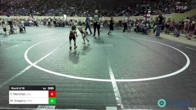 40 lbs Round Of 16 - Teagen Martinez, Carl Albert vs Mason Gregory, Newcastle Youth Wrestling