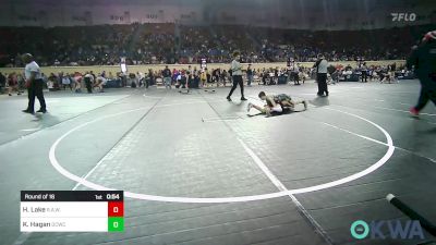 76 lbs Round Of 16 - Henry Lake, R.A.W. vs Karson Hagan, Dark Cloud Wrestling Club