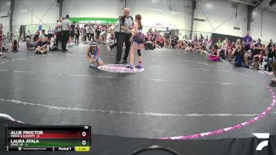 78 lbs Round 2 (3 Team) - Laura Ayala, Level Up vs Allie Proctor, Fierce & Scrappy