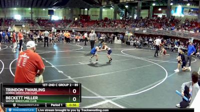 85 lbs Champ. Round 1 - Trindon Twarling, Norris Wrestling Club vs Beckett Miller, Wayne Wrestling Club