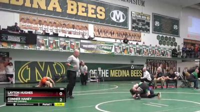 138 lbs Champ. Round 1 - Layton Hughes, Miami East vs Conner Haney, Highland (Medina)