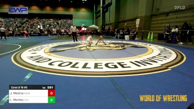 52 lbs Consi Of 16 #2 - Jacob Medina, Red Star Wrestling Academy vs Liam Montoy, California Grapplers