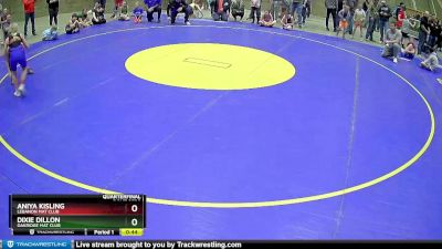 80 lbs Quarterfinal - Dixie Dillon, Oakridge Mat Club vs Aniya Kisling, Lebanon Mat Club