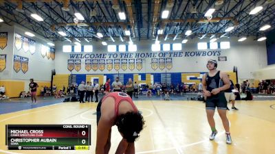 175 lbs Cons. Round 4 - Michael Cross, Canes Wrestling Club vs Christopher Aubain, SOWA