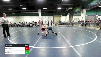 120 lbs Consi Of 64 #2 - Miles Hinson, VA vs Lawson Eller, MN