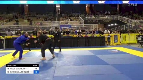 BRANDON PAUL GAGNON vs DEMETRIOUS KHRISNA JOHNSON 2024 Pan Jiu Jitsu IBJJF Championship