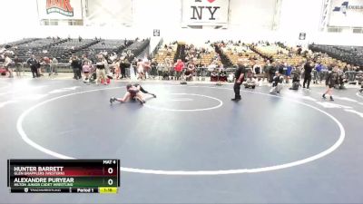 128 lbs Cons. Round 3 - Hunter Barrett, Glen Grapplers (Western) vs Alexandre Puryear, Hilton Junior Cadet Wrestling