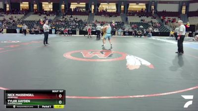 157-2A/1A Champ. Round 1 - Tyler Hayden, Huntingtown vs Nick Massengill, Hereford