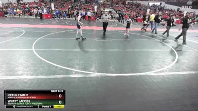 82 lbs Cons. Round 2 - Ryker Faber, Askren Wrestling Academy vs Wyatt Jacobs, Delavan-Darien Youth Wrestling