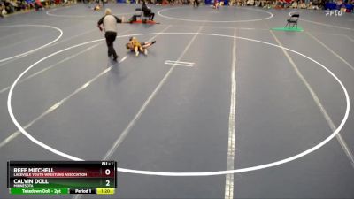 Quarterfinal - Calvin Doll, Minnesota vs Reef Mitchell, Lakeville Youth Wrestling Association