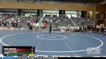 120 lbs Quarterfinals (8 Team) - Barrett Byers, Piedmont vs Toby Shipman, Coweta Public School