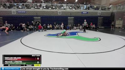 100 lbs 1st Place Match - Michael Longtin, North Country Wrestling Club vs Waylon Nelson, Clearwater Valley