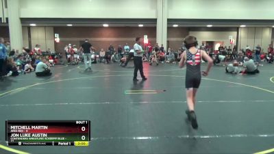 70 lbs Semis (4 Team) - Jon Luke Austin, Contenders Wrestling Academy Blue vs Mitchell Martin, Ares Red