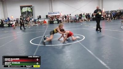 105 lbs Cons. Round 2 - Brody Koselke, Region WA vs Adam Glauser, Fox Lake WC