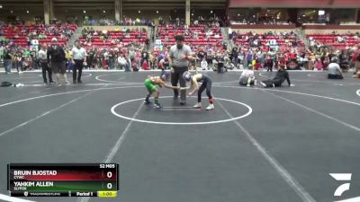 58 lbs Champ. Round 2 - Bruin Bjostad, CYWC vs Yahkim Allen, SlyFox