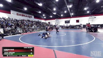 138 lbs Cons. Round 1 - John Strapp, Corona Del Mar vs Adrian Ruiz, Colony