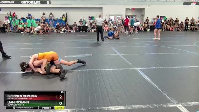 92 lbs Round 2 (6 Team) - Brennen Veverka, U2 Upstate Uprising vs Liam McGann, Glasgow WA