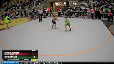 45 lbs 1st Place Match - Ryddik Johnson, Eastern Oregon Elite vs Henrik Olson, Salem Elite Mat Club