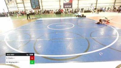 138 lbs Consi Of 64 #1 - Chance Cody, NC vs Nicholas Migliaccio, NY