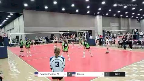 Excellent 14 Kim 22 vs Gforce - 2022 JVA World Challenge presented by Nike - Expo Only