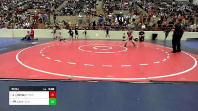 100 lbs Round Of 16 - Jonas Barbour, Tomahawk Wrestling Club vs Wyatt Line, Compound Wrestling