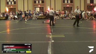 95 lbs Semifinal - Mason Soney, Sot-c vs Vincent Grippa, Elite Wrestling