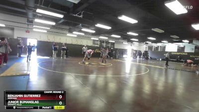 175 lbs Champ. Round 2 - Junior Bumanglag, Granite Hills vs Benjamin Gutierrez, Heritage