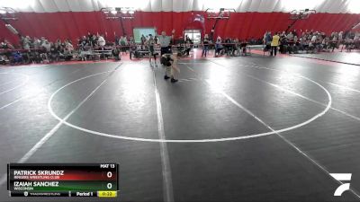 120 lbs Cons. Round 3 - Patrick Skrundz, Ringers Wrestling Club vs Izaiah Sanchez, Wisconsin