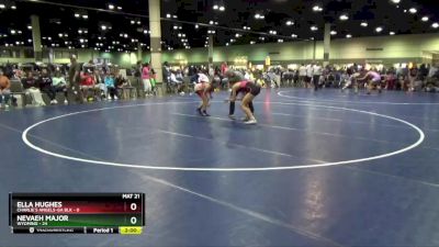 120 lbs Round 2 (8 Team) - Ella Hughes, Charlie`s Angels-GA Blk vs Nevaeh Major, Wyoming