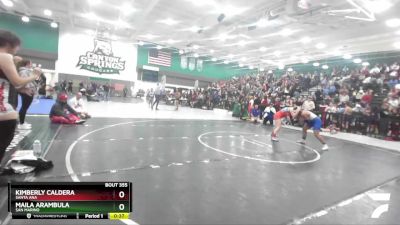 143 lbs Cons. Round 2 - Maila Arambula, San Marino vs Kimberly Caldera, Santa Ana