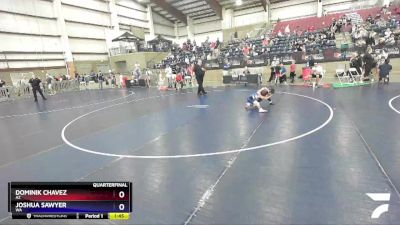 53 lbs Quarterfinal - Dominik Chavez, AZ vs Joshua Sawyer, WA