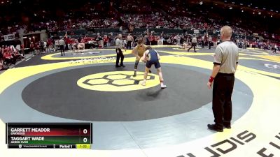 D2-138 lbs Quarterfinal - Garrett Meador, Oakwood vs Taggart Wade, Akron Svsm