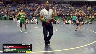 1A 215 lbs Quarterfinal - Maddox Carson, Eastern Randolph vs Jadyn Virgil, Polk County