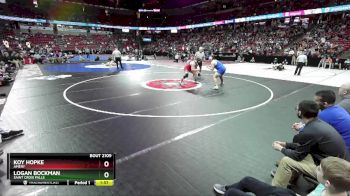 D2-285 lbs Quarterfinal - Koy Hopke, Amery vs Logan Bockman, Saint Croix Falls