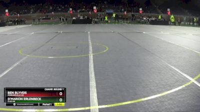 D2-150 lbs Champ. Round 1 - Ben Blyveis, Fowlerville HS vs D`Marion Erlenbeck, Clio HS