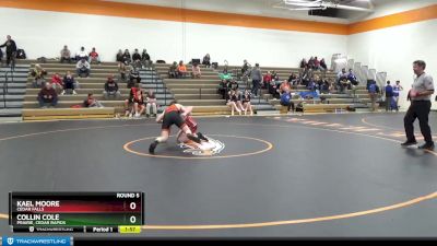 JV Boys-8 lbs Round 5 - Kael Moore, Cedar Falls vs Collin Cole, Prairie, Cedar Rapids