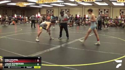 130 lbs Finals (8 Team) - Cole Stuffel, Death Squad vs LOGAN RUMBERGER, Keystone Crush