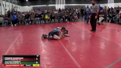 80 lbs Round 3 (8 Team) - Connor Bagdonas, Burnett Trained (OH) vs Colton Everett, Dundee Wrestling (MI)