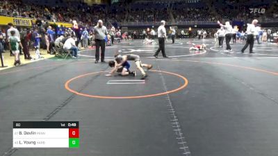 60 lbs Consi Of 16 #1 - Brayden Devlin, Pennsbury vs Lucas Young, Harbor Creek