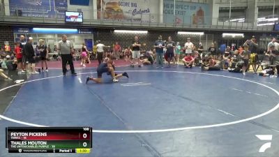 108 lbs Placement Matches (8 Team) - Thales Mouton, The Untouchables Purple vs Peyton Pickens, TNWCC