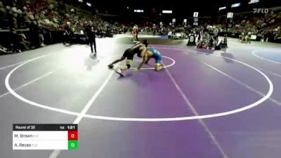 170 lbs Round Of 32 - Marquize Brown, Glendora (SS) vs Adrien Reyes, Clovis (CS)