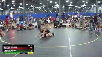 90 lbs Round 4 (6 Team) - Sawyer Wilder, Lowell WC vs David Bowman, Death Squad