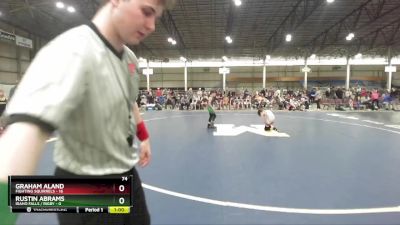 74 lbs Round 2 (3 Team) - Graham Aland, Fighting Squirrels vs Rustin Abrams, Idaho Falls / Rigby