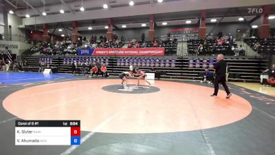 109 lbs Consi Of 8 #1 - Kylee Slyter, Baker (Kan.) vs Valeria Ahumada, Siena Heights (Mich.)