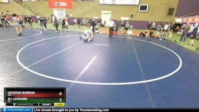 160 lbs Quarterfinal - Eli Leonard, WI vs Jackson Barron, MN