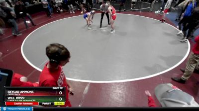 113 lbs Cons. Round 4 - Will Rossi, Coeur D`Alene High School vs Skylar Ammons, Castle Rock