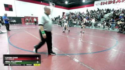 106 lbs 5th Place Match - Rikki Villasenor, Newport Harbor vs Caydin Chan, San Clemente