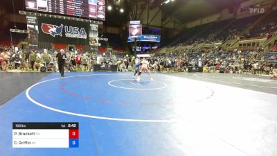 160 lbs Rnd Of 64 - Patrick Brackett, Colorado vs Cedric Griffin, North Carolina